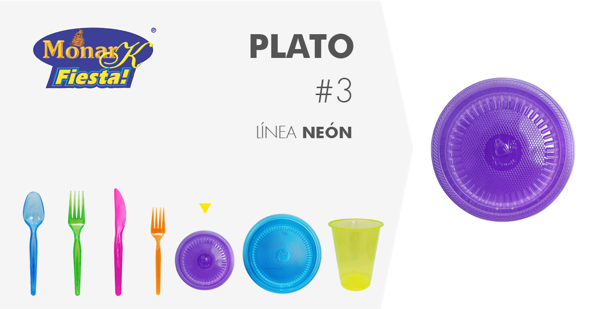Plato Neón #3